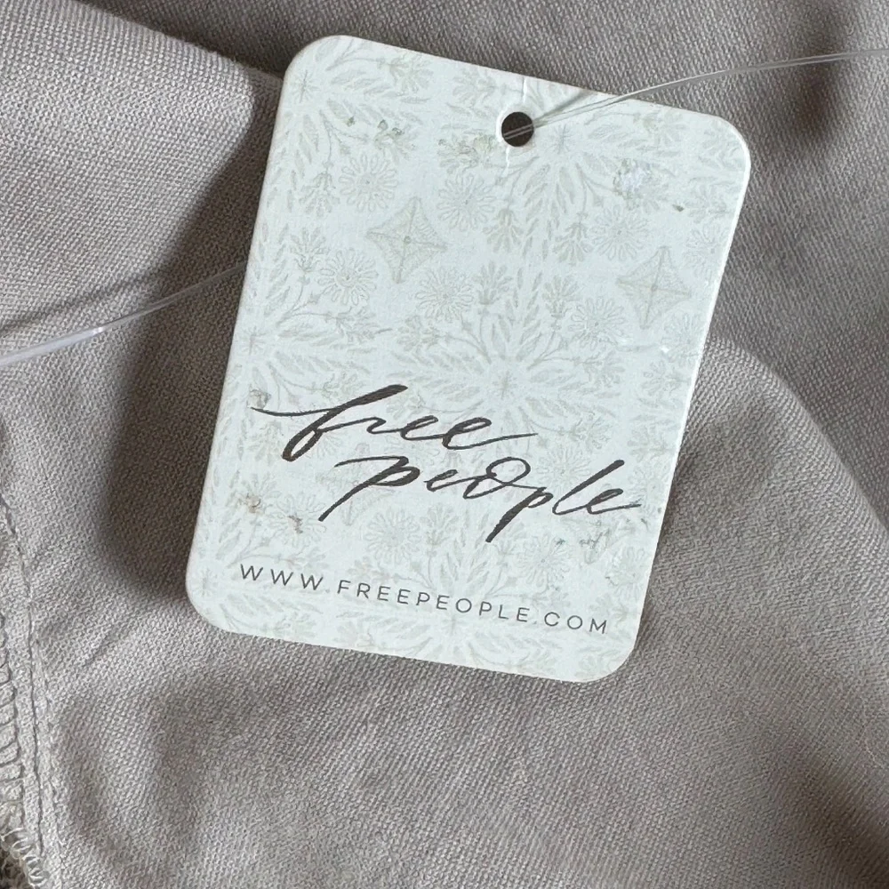 Free People‎ Sevi Puff Sleeve Editorialist NWT French Oak Pleated Dress Sz XS